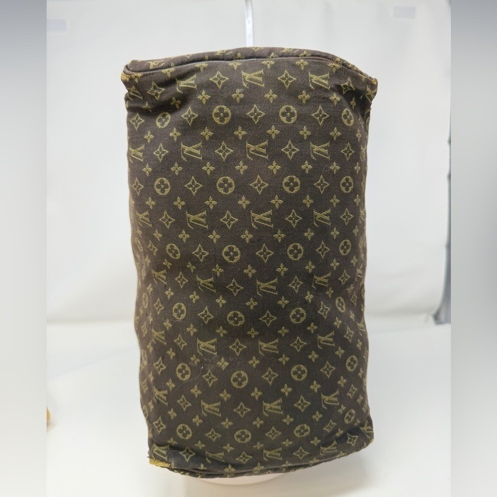 Louis Vuitton Vintage 2008 Monogram Mini Lin Speedy 30 Brown Ebene Trim Satchel - Picture 8 of 17